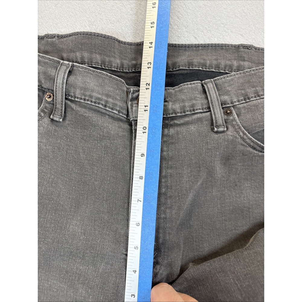 Levi's Jeans 38x32 Men Slim Straight Fit 513 Zip Fly Jean Charcoal Fade - Picture 9 of 11